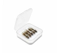 KiBcsLic NINFA de Mosca de Agua para Pesca Atado a Mano NINFA Alta Resistencia Carnadas Artificiales para Ríos y Arroyos, 12