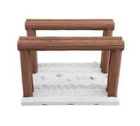 KiBcsLic Obstáculo Escala con xtura Rampa Obstáculos Compatible Accesorio para Coleccionistas, Garaje, Pista De Madera R310L10