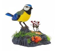 KiBcsLic Pájaro de Juguete Electrónico Produce Melodías y Se Desplaza Juguete de Pájaro con Movimiento Control por Voz para Niños, Habitación Infantil, Hl510f