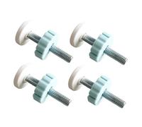 KiBcsLic Paquete de 4 Pernos de Varillas Roscadas para Portones, Herrajes de Fácil Instalación para, Azul