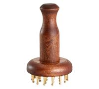 KiBcsLic Peine de masaje de madera, herramienta para esculpir el cuerpo, de latón, para el hogar, para dientes, cuerpo, cuello, hombros, brazos, 24 Dientes