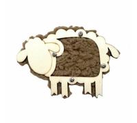 KiBcsLic Pieza DIY Educativo Estilo Educativo para, Terapia Ocupacional, Coffee Sheep