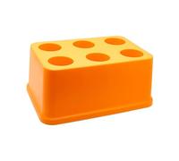 KiBcsLic Piezas de Máquina CNC, Portaherramientas, Caja de Recolección con Orificios, Caja de Almacenamiento, Soporte, Soporte, para BT50 Amarillo
