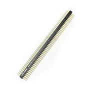 KiBcsLic Pin Header Redondo para Placa PCB Conector Divisor de Pines Interfaz Modular Diseño Reducido Adecuado para Prototipado Tareas Electrónicas Educación, 1x50p, Fila Única Macho