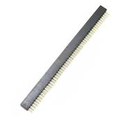 KiBcsLic Pin Header Redondo para Placa PCB Conector Divisor de Pines Interfaz Modular Diseño Reducido Adecuado para Prototipado Tareas Electrónicas Educación, 1x50p, Hembra De Una Hilera