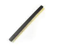 KiBcsLic Pin Header Redondo para Placa PCB Conector Divisor de Pines Interfaz Modular Diseño Reducido Adecuado para Prototipado Tareas Electrónicas Educación, 2x50p, Doble Fila Hembra