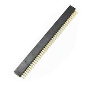 KiBcsLic Pin Header Redondo para Placa PCB Conector Divisor de Pines Interfaz Modular Diseño Reducido Adecuado para Prototipado Tareas Electrónicas Educación, 1x40p, Fila Única Hembra