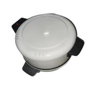 KiBcsLic Pizza Maker Horno Eléctrico de Encimera con Calentamiento Doble Y Bandeja Espaciosa Ventana Transparente Y Asa Segura Utilizado en Cocina Interiores D, Blanco, Individual