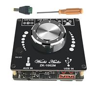 KiBcsLic Placa Amplificadora de Audio de Potencia Zk-1002M 2x100W Doble Canal Bluetooth 5.0