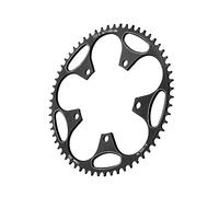 KiBcsLic Plato de Bicicleta 130BCD Estrecho Y Ancho, Plato Redondo para Bicicleta Plegable, 52T
