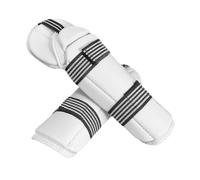 KiBcsLic Protectores de Codo para Taekwondo, Protectores de Brazos para Karate, Equipo de Protección para Combates de Artes Marciales, L