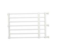 KiBcsLic Puerta Retráctil para Perros, Valla para Cachorros, Puerta Mosquitera Ajustable, Valla para Mascotas, Puerta Extensible para Cachorros para Patio Tras, Blanco XL