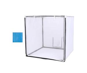 KiBcsLic Pulverizador de Pintura Portátil con Cortina, Pulverizador, Multiusos para Maquetas, Manualidades, Piezas de Juguetes, Clavos Y Más, 44 Cm