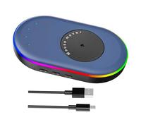 KiBcsLic Ratón Mover, Ligero, Estable, práctico y silencioso, Mantiene el Ordenador/portátil Activo, Ideal para Oficina y teletrabajo, Azul Negro