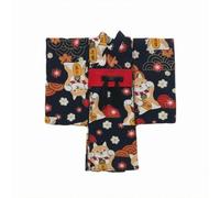 KiBcsLic Ropa Muñeca Mangas Anchas Kimono Miniatura OBI Decorativo Vestido Envolvente , Shiba Inu Japonés