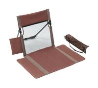 KiBcsLic Silla Plegable para Camping, Asiento Plegable, Multifuncional con Bolsa de Transporte, Asiento de Suelo, Silla de Piscina para Picnic, Césped Y Estadi, MarrÓn
