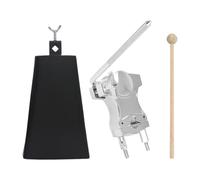 KiBcsLic Soporte de percusión para cencerro, piezas para batería, accesorios de 6", cencerro de percusión manual ajustable con abrazadera, a Set