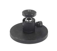 KiBcsLic Soporte Magnético para Cámara con Base de 88mm Cabezal de Bola Adaptador con Rosca 1/4 Base de Succión Silicona Resistente a La Corrosión, Mini Cabeza