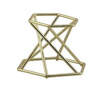 KiBcsLic Soporte Metálico para Exhibir, Reliquias, Rocas Y Piedras Preciosas. Decoración, Gold