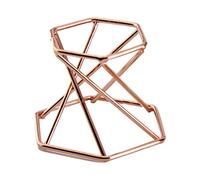 KiBcsLic Soporte Metálico para Exhibir, Reliquias, Rocas Y Piedras Preciosas. Decoración, Rose Gold