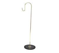 KiBcsLic Soporte para Carillón de Viento Colgador de Pinceles Soporte para Gong Y Expositor de Mesa con Base Estable para Uso Interior Adecuado para Organizar, Gold S Hook