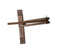 KiBcsLic Soporte para Lámpara Colgante Rústica de Cuerda, de Madera, para Montaje en Pared, Ideal para Restaurantes, Style B