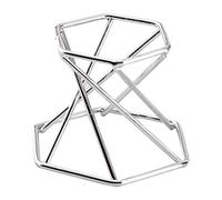 KiBcsLic Soporte para Minerales Soporte Exhibición Cristales Rocas Base Metálica Compacta Forma Hexagonal Adecuado para Colecciones en