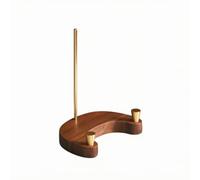 KiBcsLic Soporte Platos con Base Curva Resistente Expositor Platos con Pasadores Latón Ligero para Estantes, Estante Platos L