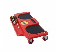 KiBcsLic Soporte Rodante para Rodillas Multifuncional Soporte para Arrodillarse con Ruedas Diseño Ergonómico Tabla de Rodillas Rodante para Obra, Garaje, Rojo