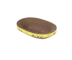 KiBcsLic Tabla Rascadora para Gatos, Nido, Poste Rascador, Lugar de, Lugar para Dormir, de, Plato en Forma de Cuenco, Tabla Rascadora D, M