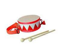 KiBcsLic Tambor de caja de 6 pulgadas, instrumento de percusión, juguete musical, accesorios para niños adolescentes, Rojo
