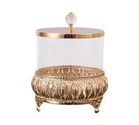 KiBcsLic Tarro de Caramelos de Vidrio con Tapa Jarra Azucarera Elegante Envase para Almacenamiento de Cocina Contenedor para Aperitivos Y Azúcar Acabado Grabad, tal como se describe, S