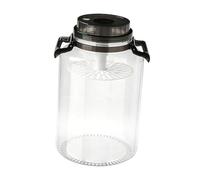 KiBcsLic Tarro de Fermentación para Encurtidos, Botella de Almacenamiento de Alimentos, Recipiente, Extraíble, de PP, Apto para La Cocina, Black 10 L, Individual
