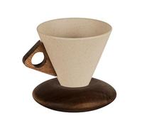 KiBcsLic Taza de con Embudo Y Asa, Perfecta para Servir Bebidas en Restaurantes Y Oficinas, S, tal como se describe