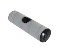 KiBcsLic Tubo de Juego para Gatos con Agujeros: Una Solución Compacta Y Escondida para Gatitos Y Perros, Gris