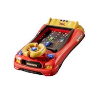 KiBcsLic Volante de Juguete Juego Educativo Infantil Simulado Controlador Portátil con Efectos Sonoros Adecuado para Niños Niñas Viaje, Versión con Temporizador Rojo