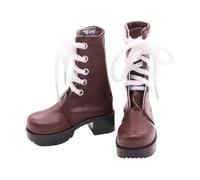 KiBcsLic Zapatos Y Botas para Muñecas en 1: - Genial, Mini, PU, Traje Informal, Modelo en Miniatura para Figuras de Acción Femeninas de 61 Cm de Altura, MarrÓn