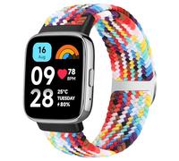 KIBDSNG Pulsera trenzada compatible con Xiaomi Redmi Watch 3 Active pulsera para hombre y mujer, correa elástica ajustable deportiva de repuesto de nailon para Xiaomi Redmi Watch 3 Active