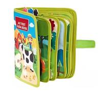 Kibi - Juego de viaje sin pantallas, libro educativo Montessori, 20 en 1, para niños 12 meses + libro táctil para niños de primera infancia, actividades de vida práctica, juegos de emparejamiento y