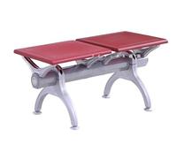 KIBONCY 2/3/4/5-Seat Commercial Lobby Waiting Room Bench, Reception Bench, Reception Chairs, Backless Waiting Area Chairs, Waiting Room Chairs for Clinic, Bank, Airport(2)