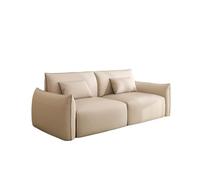 KIBONCY 2-Seater Minimalist Loveseat Sofa, Cozy, Armrest Couch with Soft Pillows, Modern Upholstered for Living Room & Apartment(4,120x80x78cm)