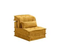 KIBONCY Adjustable Floor Sofa Chair, Foldable Lazy Couch Folding Lounge, Multi-Position Recliner for Living Room Bedroom Small Space(A)
