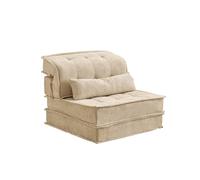 KIBONCY Adjustable Floor Sofa Chair, Foldable Lazy Couch Folding Lounge, Multi-Position Recliner for Living Room Bedroom Small Space(B)