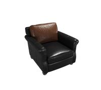 KIBONCY Air Leather Tufted Sofa Couch for Living Room,Mid Century Modern Loveseat,Chesterfield,for, Office(A)