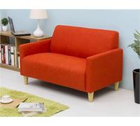 KIBONCY Apartamento pequeño Doble, sofá, Tienda de Ropa, apartamento con Servicio, área de Descanso, Oficina, recepción, sofá Sencillo.(Orange,1.42m)