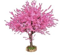 KIBONCY Árbol Artificial de Flor de Cerezo, árbol de Sakura Falso de 6 pies con Flores Rosas realistas, árbol Floral de imitación for Interiores for el hogar, Oficina, Boda, Fiesta(4m)