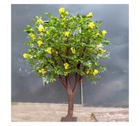 KIBONCY Árbol Artificial de Osmanthus, árboles de Plantas de Flores de Color Amarillo Brillante, Gran arreglo Floral/Paisaje de pie, for decoración de Patios, Espacios Interiores y Exteriores(3mX3m)