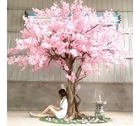 KIBONCY Árbol De Cerezo Artificial Grande, Árbol Floral Falso Independiente For Decoración De Eventos De Boda, Vestíbulo De Hotel, Cafetería, Estudio Fotográfico Y Adorno(B,3x2.5m)