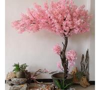 KIBONCY Árbol De Cerezo Artificial Grande, Árbol Floral Falso Independiente For Decoración De Eventos De Boda, Vestíbulo De Hotel, Cafetería, Estudio Fotográfico Y Adorno(A,1.8x1.5m)