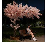 KIBONCY Árbol de Cerezo Artificial Premium de Gran tamaño for decoración de Fiestas en Interiores, centros comerciales y Festivales(6mx5m)